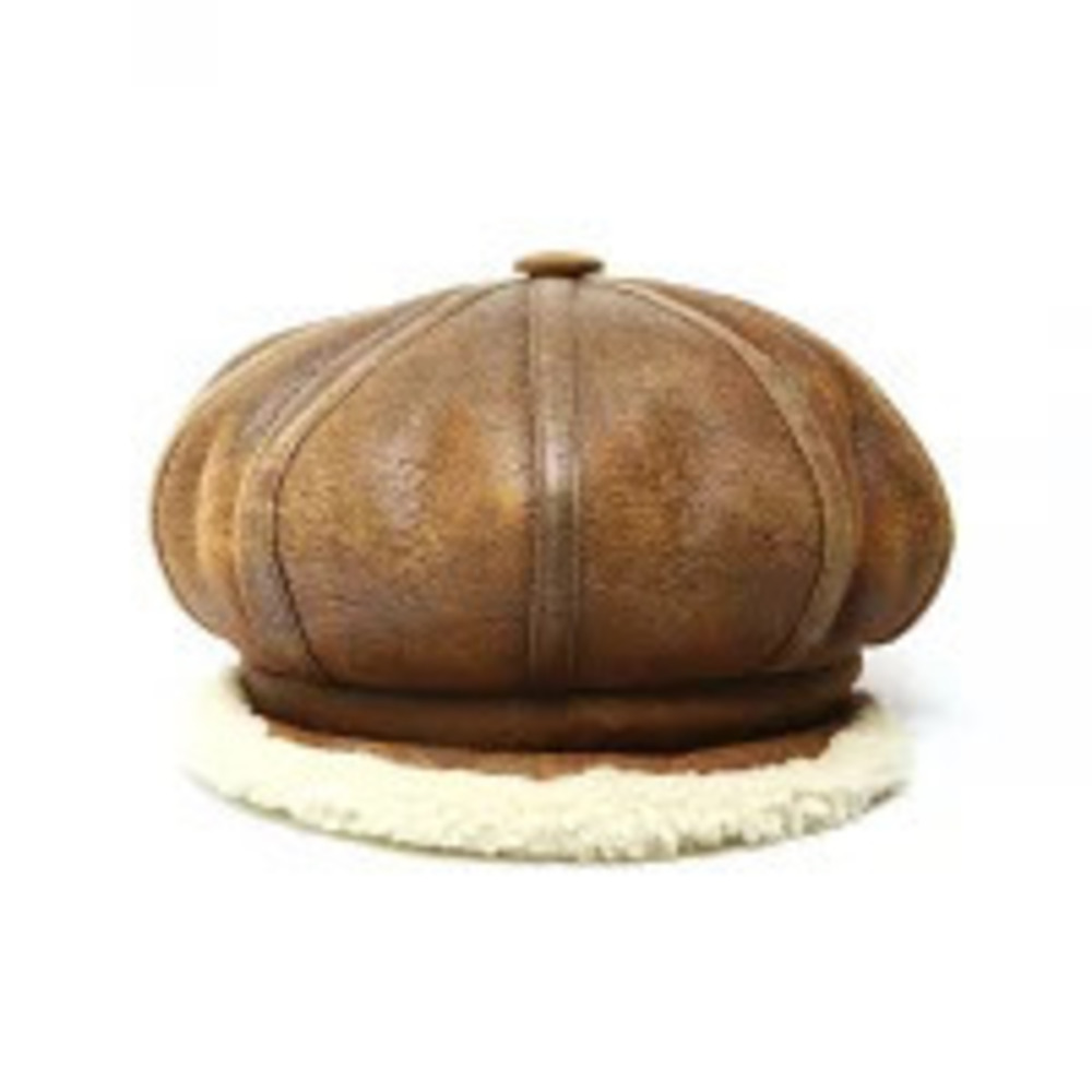 Christian Dior Shearling Casquette Street Suede Hat Brown